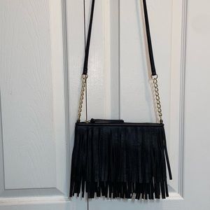 Fringe crossbody bag